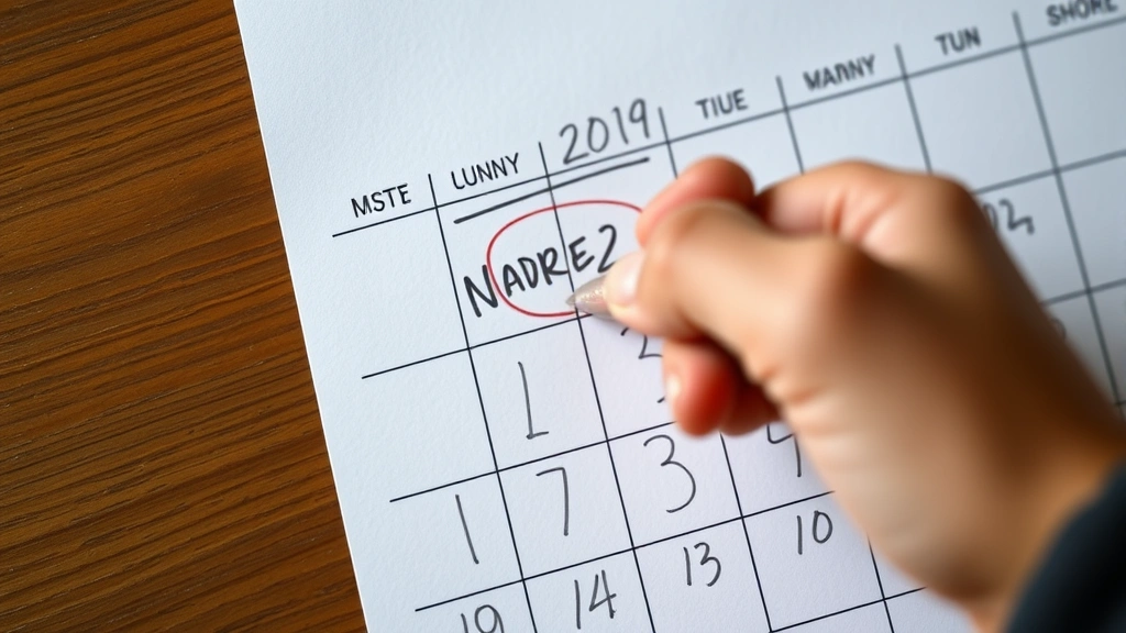 Close-up of someone's hand marking a calendar with satisfaction after completing a workout, showing simple habit tracking method
